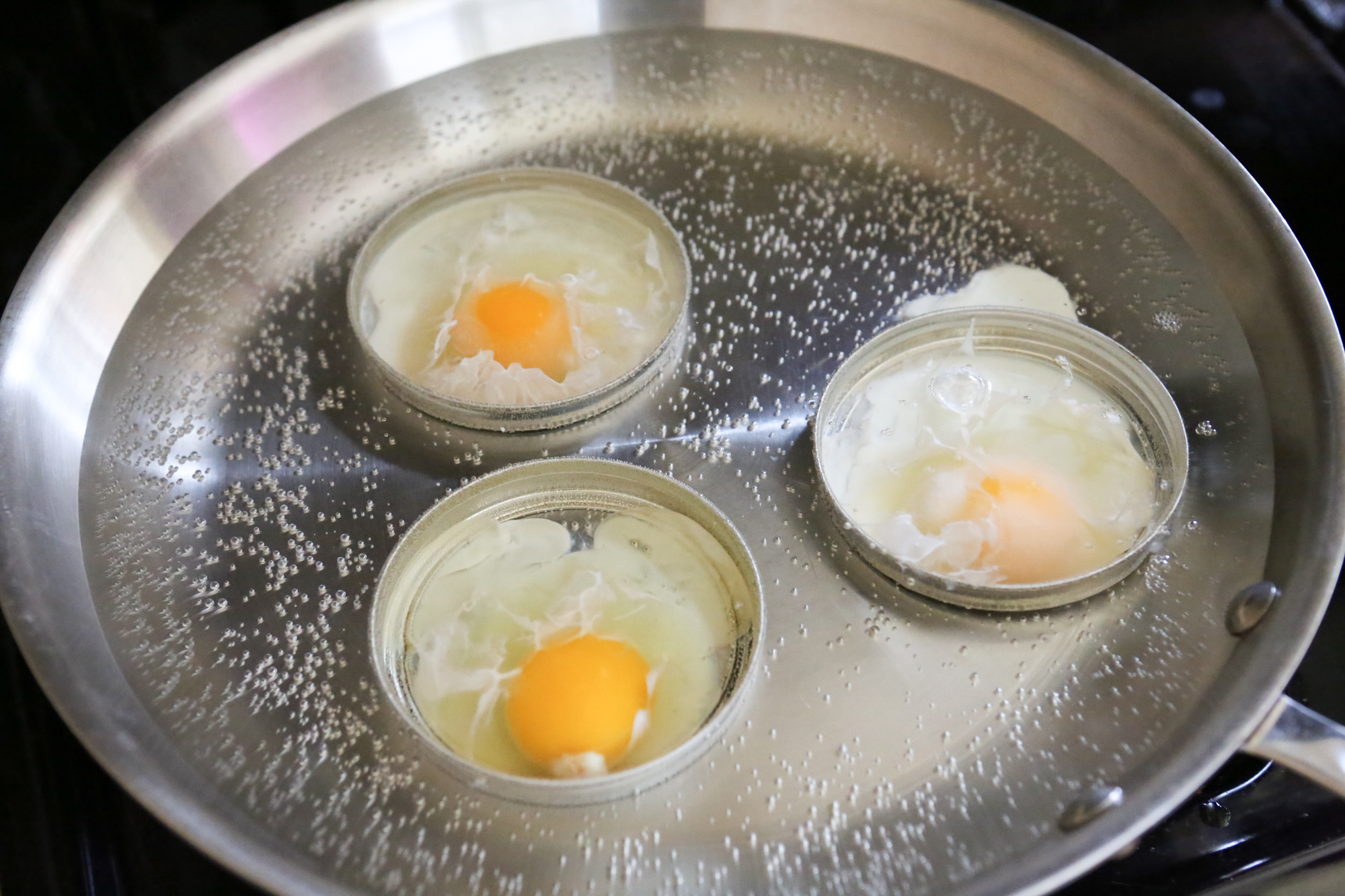 Poached Eggs With Mason Jar Lids Primal Palate Paleo Recipes