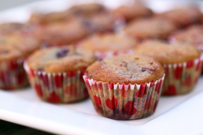 paleo chocolate raspberry muffins