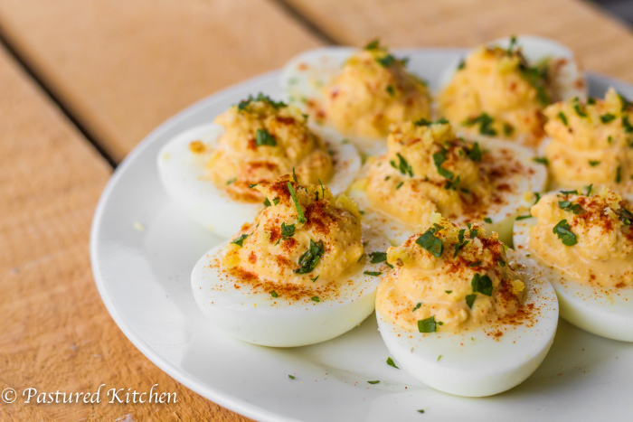 Crab Cake Deviled Eggs by Pastured Kitchen
