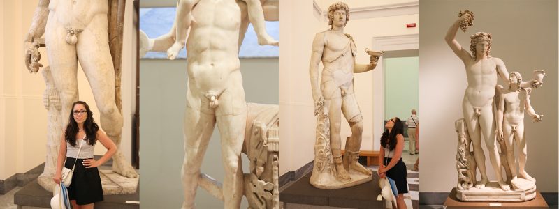 statues in naples museum