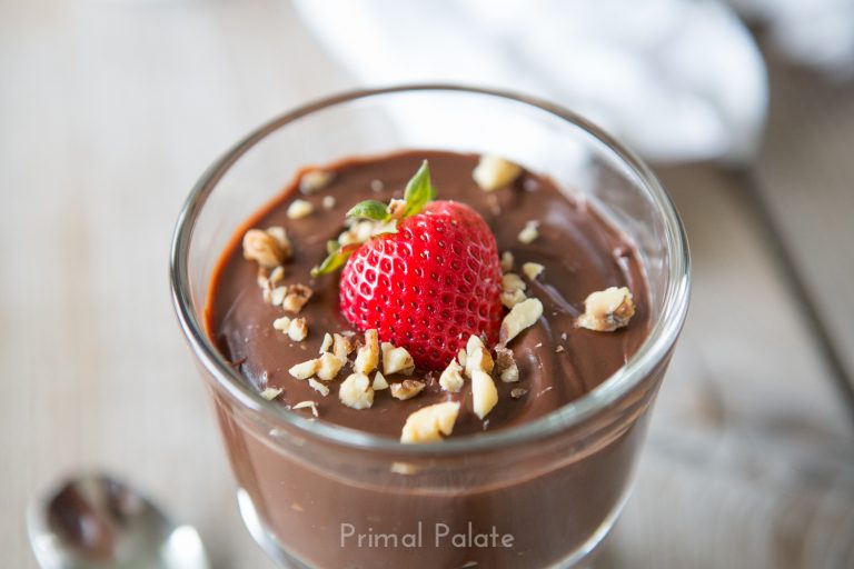 Double Chocolate Tart With Strawberries | Primal Palate | Paleo Recipes