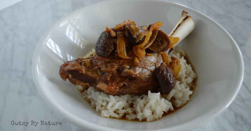 lamb shanks with figs and ginger