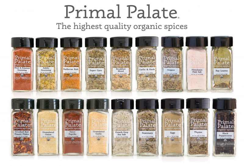 Primal Palate Organic Spices - Spring 2016 wide view