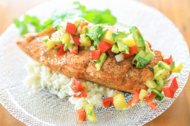 Summertime Jerk Salmon with Fresh Pineapple Salsa | Primal Palate ...